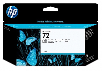 Cartucho Inkjet HP C9370A (#72) negro fotografico, compatible con DesignJet T610, T1100, original, contenido 130 ml.