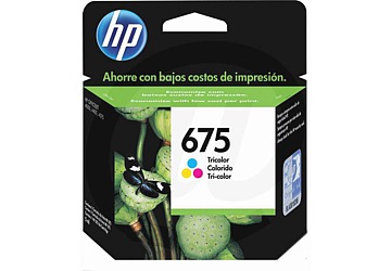 Cartucho Inkjet HP CN691AL (#675) color, compatible con OfficeJet 4000 / OfficeJet 4400 / OfficeJet 4575, original, rinde aprox 250 paginas