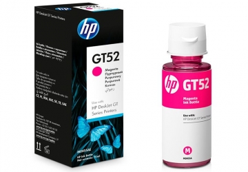 Botella de tinta HP GT52 magenta M0H55AL, compatible con HPDeskJet GT5810, DeskJet GT5820 y DeskJet GT5822, original. Rendimiento 8000 paginas aprox. Contenido 70 ml