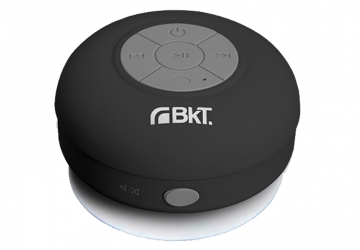Mini Parlante Bluetooth con sopapa. Resistente al agua. Bluetooth versión: 3.1+EDR. Potencia: 3W1 RMS. Bateria: 400MAH. Hasta 10mts de alcance. Medidas: 80mm x 30mm 