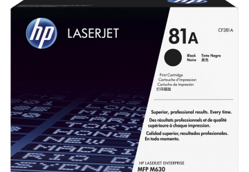 Toner HP CF281A negro, compatible con LaserJet Enterprise M604dn, LaserJet Enterprise M605 (serie), LaserJet Enterprise Flow M630 (serie) y LaserJet Enterprise M630h, original, rendimiento 10500 páginas