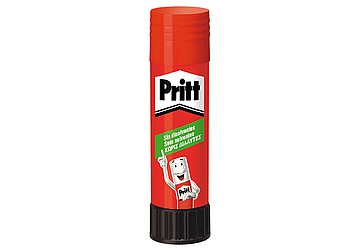 Adhesivo en barra Pritt x 40 grs. Facil de usar. Pega rapido, limpio y seguro. Para pegar papel, carton, cartulina, fotos, tela, poliestireno, etc. Sin solventes