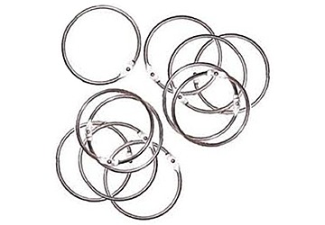 Aros de metal niquelados para carpetas nro.40 (40mm.) 