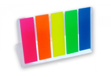 Banderitas señaladoras adhesivas 125 unidades, 25 banderitas x color, 5 colores, 44 mm x 12 mm