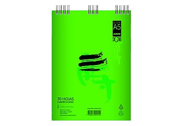 Block Arte Signo con espiral A5 cuadriculado, 70 hojas micropuntilladas. Formato Esquela