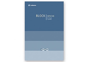 Block Avon dos perforaciones oficio rayado, 80 hojas