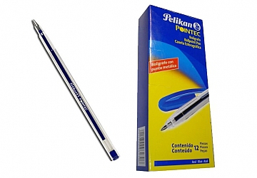 Bolígrafo Pelikan Hang stick, en caja de 12 unidades. Cuerpo cristal con novedosa superpunta de tungsteno que brinda trazo suave y uniforme que no se corta. 
