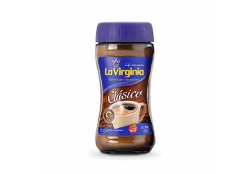 Café La Virginia instantaneo clasico, frasco x 170 grs. 
