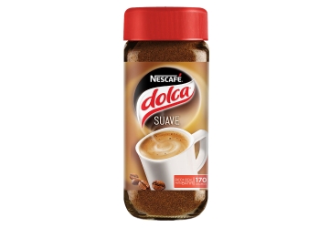 Café Dolca instantaneo Suave, frasco x 170 grs. 