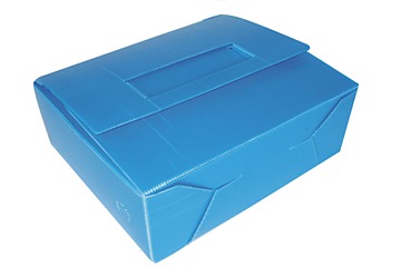 Caja de archivo plastico corrugado oficio 36 x 25 x 12 cm