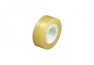 Cinta adhesiva mágica de 12 mm x 30 mts, se puede escribir sobre ella con bolígrafo o lápiz. Diametro interior: 2.5 cm