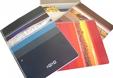 Cuaderno universitario Avon 22 x 29.7 x 84 hojas rayado, tapa flexible y espiral, hojas perforadas y troqueladas, tapas no elegibles
