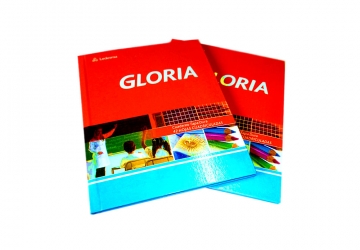 Cuaderno Gloria sin espiral 16 x 21cm tapa dura, 42 hojas, cuadriculado. Para uso escolar y apuntes de trabajo, papel de 65 grs.