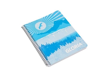 Cuaderno Avon con espiral 16 x 21cm, 48 hojas, rayado. Para uso escolar y apuntes de trabajo, papel de 65 grs.