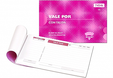 Formulario Ad Astra 7454S Vale por con talon 1/4 Oficio apaisado 50 hojas (22)