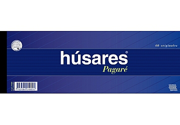 Pagare en pesos Húsares. Medida: 30 x 10.5 cm (1900)
