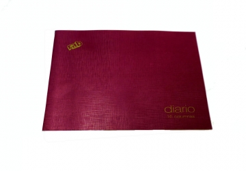 Libro Diario Contable, tapa flexible,apaisado, 16 columnas. Medida: 22 x 32 cm