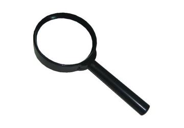 Lupa mango plastico 90 mm.