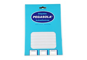 Plancha de ojalillos autoadhesivos Pegasola,
70 ojalillos en 30 hojas, Nº 3081, 14 mm