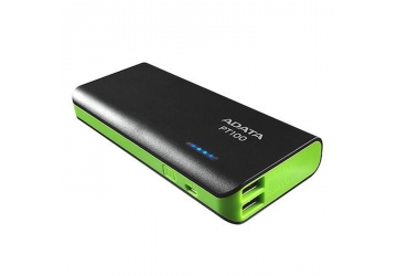 Power Pack Adata PT100 10000mAh, capacidad que permite cargar hasta 2 dispositivos a la vez rápidamente. Brinda hasta un máximo de 6 cargas. Posee una lampara led que puede ser utilizada como linterna