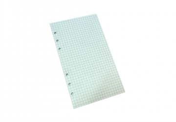 Repuesto para agenda o libreta Nro.6 cuadriculado. 40 hojas. Medida: 8.5 x 15.5cm