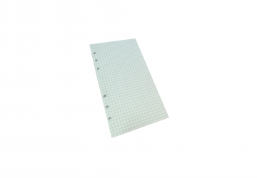Repuesto para agenda o libreta Nro.7 cuadriculado. 40 hojas. Medida: 11 x 18.5 cm