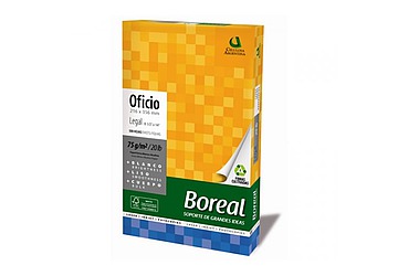 Resma Boreal Oficio 75 grs x 500 hojas, 21.6 x 35.6