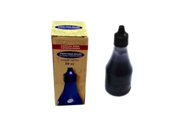 Tinta para sellos con pico vertedor , 50cc. 